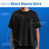 Spy X Family Forger Facial Expressions Crew Neck Short Sleeve Men's Black T-shirt-3XL view 4