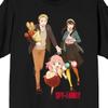 Spy X Family Forger Facial Expressions Crew Neck Short Sleeve Men's Black T-Shirt-Small view 2