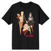 Spy X Family Forger Facial Expressions Crew Neck Short Sleeve Men's Black T-Shirt-Medium view 1
