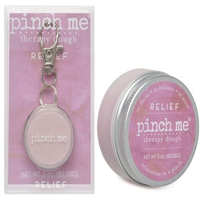 Pinch Me Therapy Dough Locket Combo - Holistic Aromatherapy Stress Relieving Putty .3oz Clip-On Locket Scent + 3oz Dough Relief