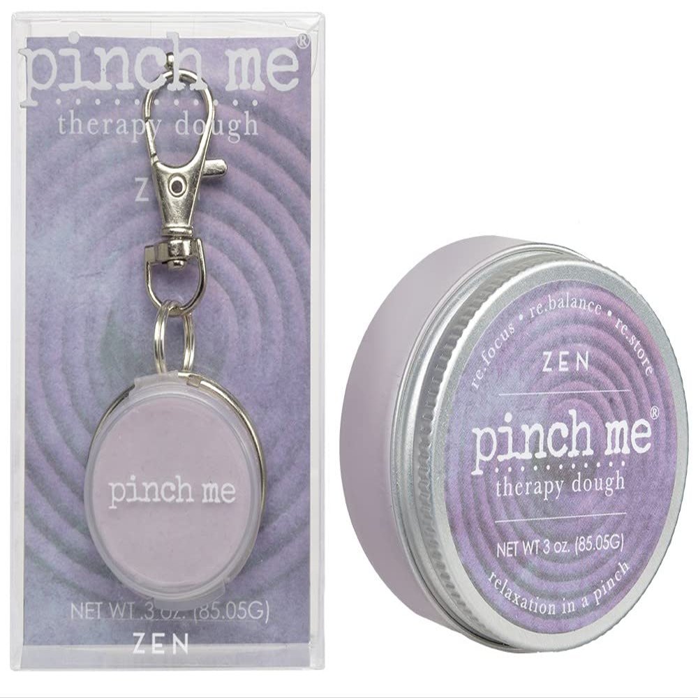 Pinch Me Therapy Dough Locket Combo - Holistic Aromatherapy Stress Relieving Putty  .3oz Clip-On Locket Scent + 3oz Dough Zen