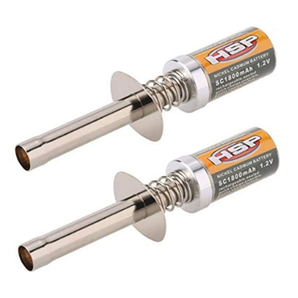 Pasotim 2X for 80101 1800MAh 1.2V Glow Plug Igniter Suitable for RC Car 1/8 1/10 80101 Rechargeable Glow Igniter