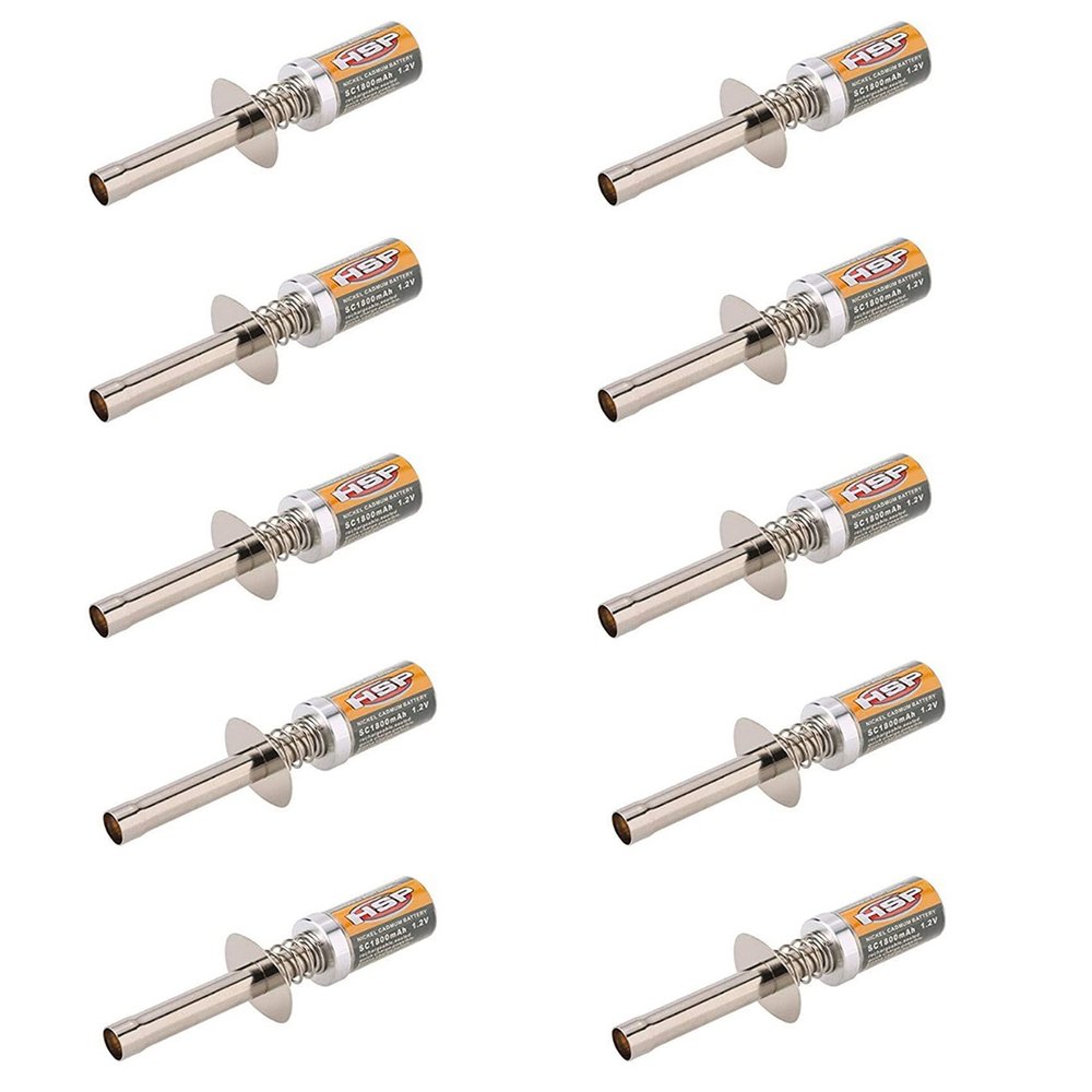Pasotim 10X 80101 1800MAh 1.2V Glow Plug Igniter for RC Car 1/8 1/10 80101 Rechargeable Glow Igniter-Not Charger