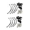 8Pcs 1/10 Leaf Springs Set HighLift Chassis for 1/10 D90 RC Crawler Car Parts Black view 1
