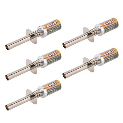 Pasotim 5X for 80101 1800MAh 1.2V Glow Plug Igniter for RC Car 1/8 1/10 80101 Rechargeable Glow Igniter-Not Charger