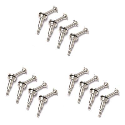 Frobea 12Pcs 2mm Extended Metal CVD Universal Joint Shaft Transmission for K969 K979 K989 P929 1/28 RC Car Upgrade Parts