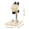 LUOZZY Simulation Microscope Toy Mini Dollhouse Microscope Model Realistic Microscope Ornament, White view 3
