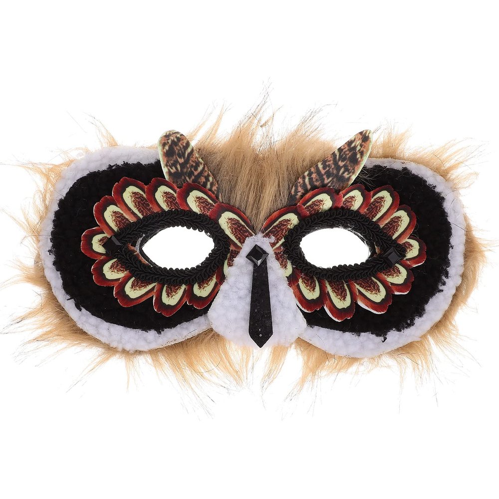 LUOZZY Owl Animal Cosplay Mask for Unisex Photo Booth Props