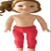 American Made Red Leggings for 14.5 inch Wellie Wisher by Doll Clothes Sew Beautiful view 1
