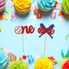 24Pcs Baseball 1st Birthday Cupcake Toppers Glitter First Birthday Baseball One Cupcake Picks Decorations for Baseball Sports Theme Baby Shower 1st Birthday Party Supplies view 3