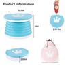 portable, foldable potty seat for toddler, Training Toilet Seat Emergency Toilet for Car, Camping, Outdoor, indoor (light blue, small) view 2