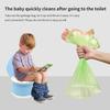 portable, foldable potty seat for toddler, Training Toilet Seat Emergency Toilet for Car, Camping, Outdoor, indoor (light blue, small) view 4