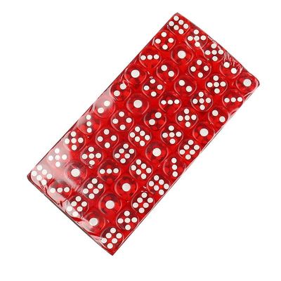 HXSCOO 50pcs New Square 12mm 6 Sided Dice D6 Opaque Standard Game for Board Game dice