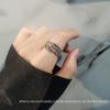 LIOYSIUT 925 silver anti-anxiety ring gadget ring for women and men anxiety ring rotating finger ring with beads for anxiety sufferers rotating ring (Rose Gold) view 4