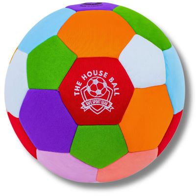 The House Ball - The Original Soft and Safe Indoor Soccer Ball Size 4 - Created for Inside Your Home and Yard - Won't Scuff Your Walls - Realistic Feel and Weight With a Shock Absorbing Exterior