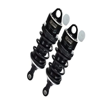 GPM Upgrades Aluminum 6061-T6 Front Adjustable Spring Dampers 78MM With 6MM Shaft For 1/7 Limitless V2 Speed Bash Roller (ARA7116V2) RC Cars (black)