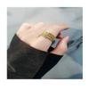 LIOYSIUT 925 silver anti-anxiety ring gadget ring for women and men anxiety ring rotating finger ring with beads for anxiety sufferers rotating ring (Platinum) view 4
