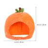 NOLITOY Funny Persimmon Hat, Plush Party Headgear Costume Accessory for Festive Event Photo Video Props Dress Up Decor view 2