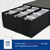 Fageverld Trading Card Storage Box, Collector Cardboard Card Box with 50 Dividers for MTG TCG Magic Baseball Sports Cards Collection, 12 Drawers view 2