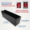 Fageverld Trading Card Storage Box, Collector Cardboard Card Box with 50 Dividers for MTG TCG Magic Baseball Sports Cards Collection, 12 Drawers view 4