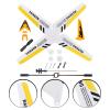 ibasenice S107G Accessories Replacement Parts Set for Rc Helicopter Includes Blades Tail Decorations Balance Bar and Connect Buckle Durable Abs Plastic Yellow view 4