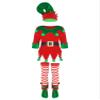 Aislor Kids Christmas Elf Costume Set Girls Boys Elf Fancy Dress Up Festive Party Santa's Suit with Elf Hat Shoes Belt Red 3-4 Years view 1