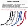 2Pcs Adjustable Anti-Gravity Chrysanthemum Swing Flying Stretch Belt Rope Climbing Daisy Chains Extension Yoga Belt Hanging (Blue, 1.8M) view 3