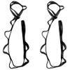 2Pcs Adjustable Anti-Gravity Chrysanthemum Swing Flying Stretch Belt Rope Climbing Daisy Chains Extension Yoga Belt Hanging (Black, 1.1M) view 1