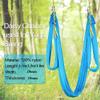 2Pcs Adjustable Anti-Gravity Chrysanthemum Swing Flying Stretch Belt Rope Climbing Daisy Chains Extension Yoga Belt Hanging (Black, 1.8M) view 3