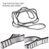 2Pcs Adjustable Anti-Gravity Chrysanthemum Swing Flying Stretch Belt Rope Climbing Daisy Chains Extension Yoga Belt Hanging (Grey, 1.8M) view 4