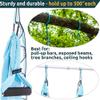 2Pcs Adjustable Anti-Gravity Chrysanthemum Swing Flying Stretch Belt Rope Climbing Daisy Chains Extension Yoga Belt Hanging (Black, 1.5M) view 3
