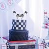 Race Flag Cake Topper - Race Car First Birthday Party Decorations,Racing Themed Birthday. Fast One Birthday Party Supplies (RACE FLAG CT) view 4