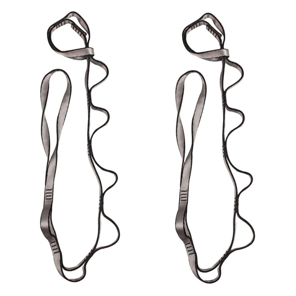 2Pcs Adjustable Anti-Gravity Chrysanthemum Swing Flying Stretch Belt Rope Climbing Daisy Chains Extension Yoga Belt Hanging (Grey, 1.1M)
