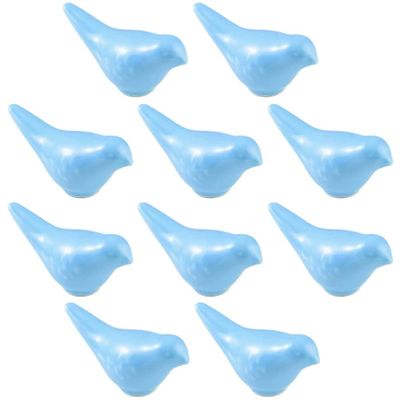 10 Packs Ceramic Cabinet Door Furniture Handles Single Hole Bird Knob Hardware Nordic Children's Room Door Handle Cabinet Handles Pull for Kids