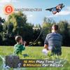 Foam RC Plane Drone for Kids, Remote Control Airplane Fighter Jet with LED Light, Auto Hover, 360Flip, 2 Batteries (16 Mins Flight), Easy to Fly for Beginners view 4