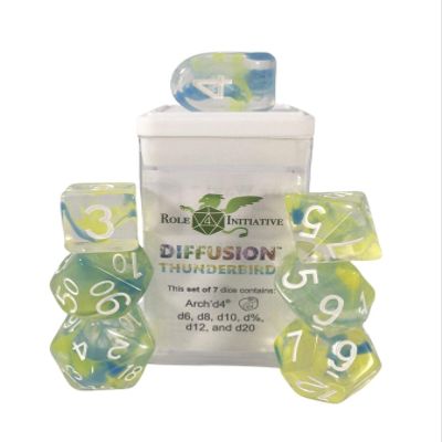 Diffusion Thunderbird - Set of 7 Dice Set of 7 w/Arch'd4