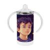 Cute Little Boy Sippy Cup - Space Boy Baby Sippy Cup - Printed Sippy Cup view 1