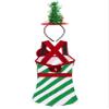 Aislor Kids Girls Christmas Candy Cane Costume Striped Ballet Dance Leotard Jumpsuit with Headband Hair Hoop Dancewear Green 10 Years view 4