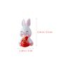 Tofficu 12pcs Miniature Rabbit Figurines 2023 Bunny Figurines Zodiac Animal Figures 2023 Year of The Rabbit Statue Xmas Chinese New Year Decor for Cake Dollhouse view 2