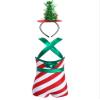 Aislor Kids Girls Christmas Candy Cane Costume Striped Ballet Dance Leotard Jumpsuit with Headband Hair Hoop Dancewear Red 4 Years view 2