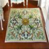 112 Scale Square Shape Miniature Dollhouse Rug Rococo Style French Aubusson Design view 2