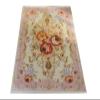 112 Scale Miniature Dollhouse Rug Aubusson Design Pastel Pink Beige Rococo Style French Style view 1