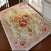 112 Scale Miniature Dollhouse Rug Aubusson Design Pastel Pink Beige Rococo Style French Style view 2
