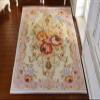 112 Scale Miniature Dollhouse Rug Aubusson Design Pastel Pink Beige Rococo Style French Style view 3