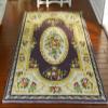 112 Scale Miniature Dollhouse Rug Beautiful Victorian Design Coffee Color Floral Bundle view 2