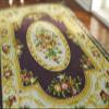 112 Scale Miniature Dollhouse Rug Beautiful Victorian Design Coffee Color Floral Bundle view 3
