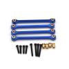 4 Pcs Tie Rod Link Kit for FMS 1/24 Power Wagon FCX24 RC Car, Aluminum Alloy Linkage Suspension Links Set Upgrade Parts (Red) view 3