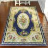 112 Scale Miniature Dollhouse Rug Beautiful Victorian Design Navy Blue Theme Floral Bundle view 2