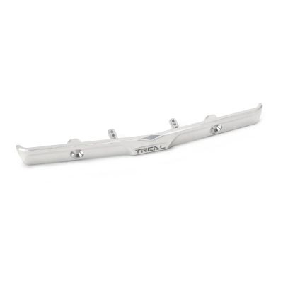 TREAL Aluminum 7075 Front Bumper CNC Machined for 1/24 Axial SCX24 C10 Upgrades (Silver)