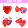 28 Pcs Valentine Mochi Squishies Toys Filled Hearts with Valentines Day Cards for Kids, Kawaii Stress Relief Squishies Toy for Valentine's Party Favors Boys Girls Exchange Gifts Classroom Prizes view 3